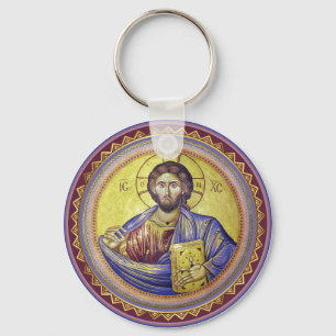 Christ Pantocrator Orthodox Icon Keychain