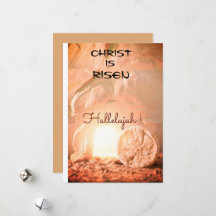 Christ ressuscité Hallelujah Carte de Pâques