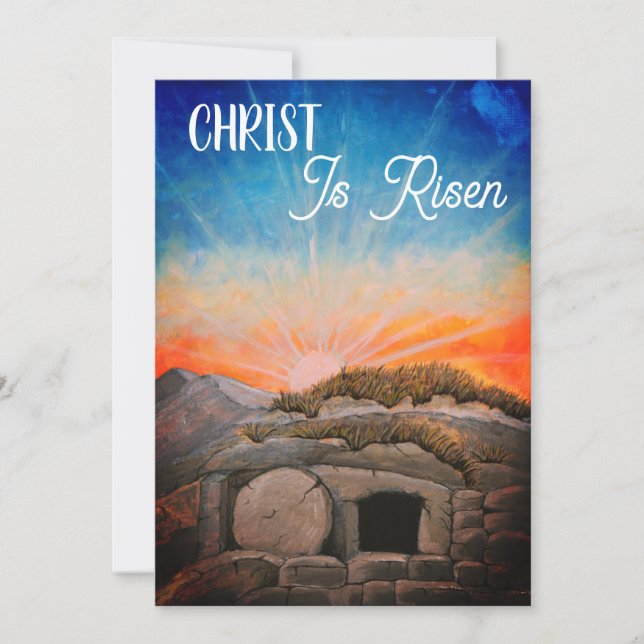 Christ ressuscité Hallelujah Carte de Pâques (Devant)