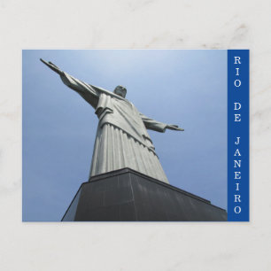 christ rio brazil postcard