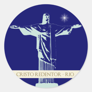 Christ Rio de Janeiro Classic Round Sticker