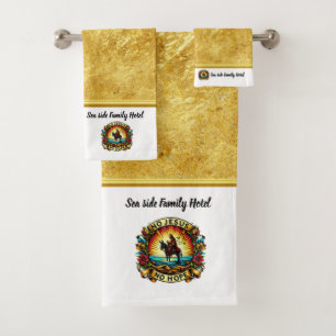 Christ’s Triumphant Ride Brings Unshakable Hope Bath Towel Set