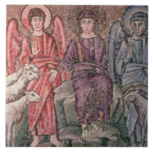 Christ Separates the Sheep from the Goats, 6th cen Tile