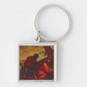 Christ Sinking under the Weight of the Cross Keychain