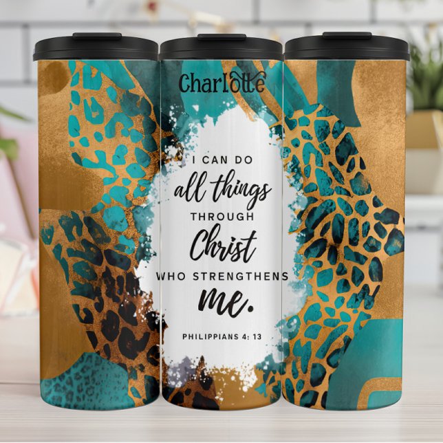 Christ: Strength, All Things, Philippians Thermal Tumbler (Creator Uploaded)