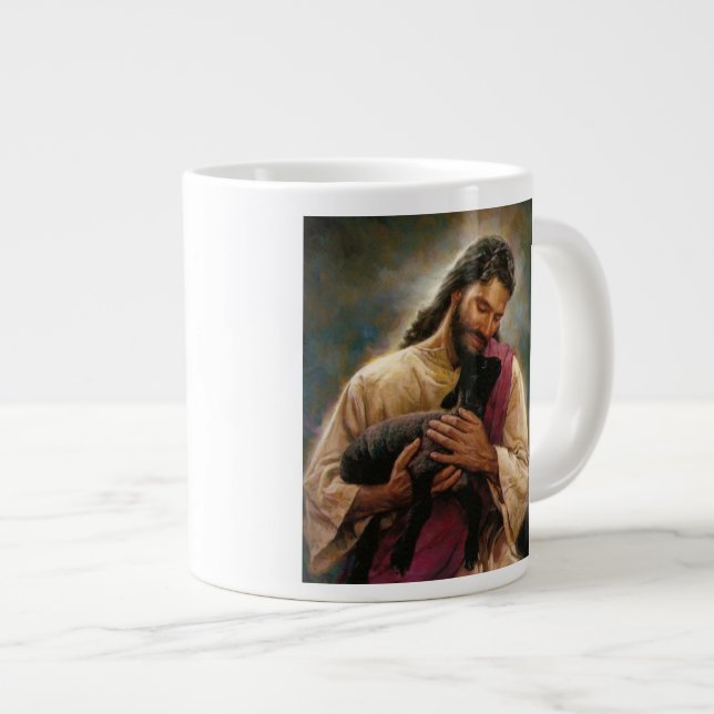 Christ The Good Shepherd Large Coffee Mug (Front Right)