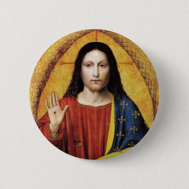 CHRIST THE KING 2 INCH ROUND BUTTON (Front)