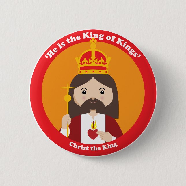 Christ the King 2 Inch Round Button (Front)