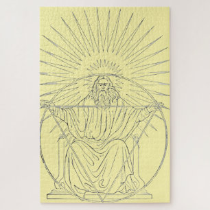 Christ the King medieval scene Jigsaw Puzzle