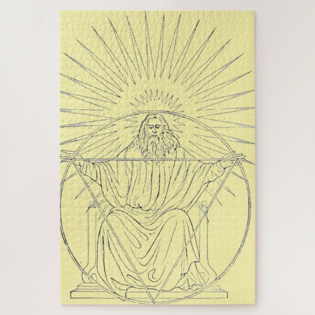 Christ the King medieval scene Jigsaw Puzzle (Vertical)