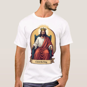 Christ the King Vintage Engraving Christian Shirt