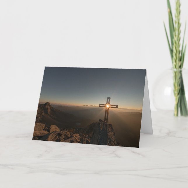 Christ the Lord is risen today Holiday Card (Front)