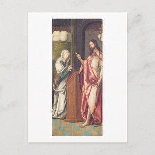Christ the Redeemer blessing a woman (panel) Postcard