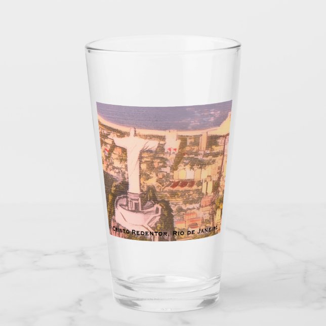 Christ the Redeemer, Corcovado Mountain (Rio) Glass (Front)