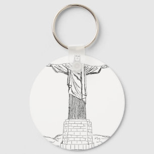 christ the redeemer keychain