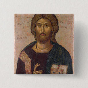Christ the Redeemer, Source of Life, c.1393-94 2 Inch Square Button