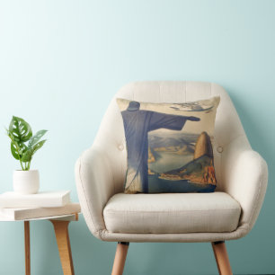 Christ the Redeemer Statue, Rio De Janeiro, Brazil Throw Pillow