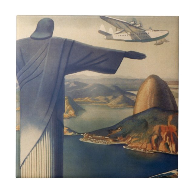 Christ the Redeemer Statue, Rio De Janeiro, Brazil Tile (Front)