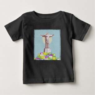 Christ the Redeemer Travel poster Favela  Baby T-Shirt