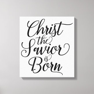 Christ the Saviour is Born Canvas Print
