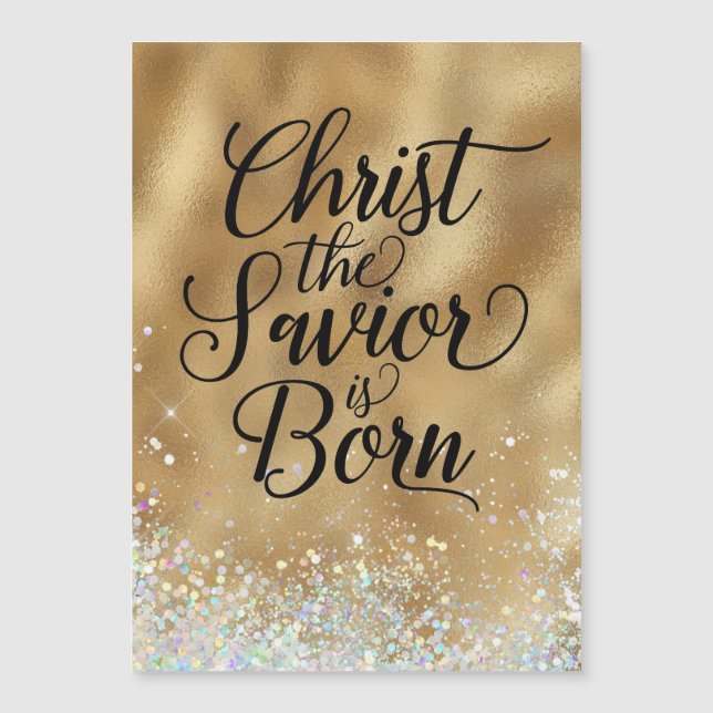 Christ the Saviour is born Christian Christmas (Front)