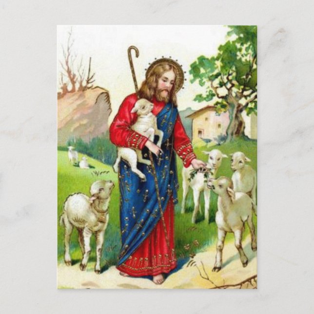 Christ The Shepherd Postcard (Front)