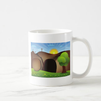 christ tomb coffee mug