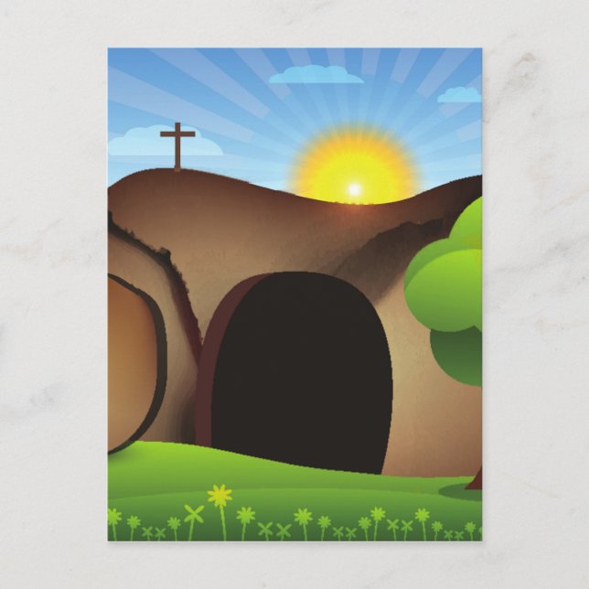 christ tomb postcard (Front)