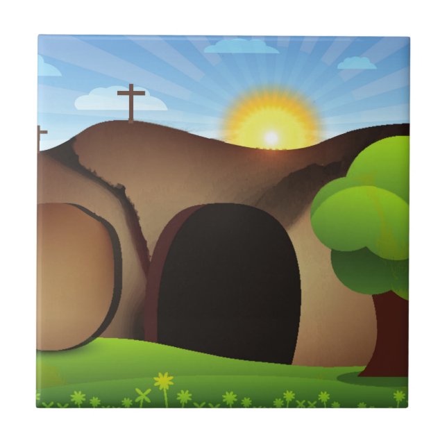 christ tomb tile (Front)