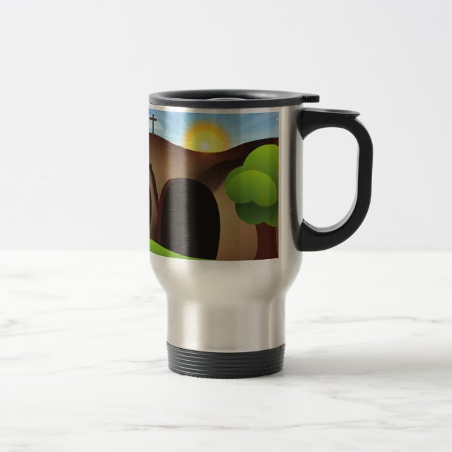 christ tomb travel mug (Right)