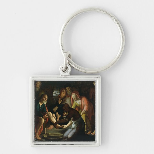 Christ Washing the Disciples' Feet, 1623 Keychain (Front)