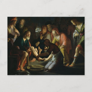 Christ Washing the Disciples' Feet, 1623 Postcard