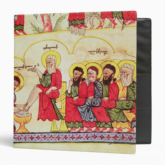 Christ washing the disciples feet binder (Front/Inside)