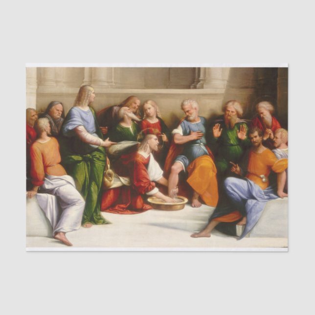 Christ Washing the Disciples' Feet, Garofalo Tissue Paper (Front)