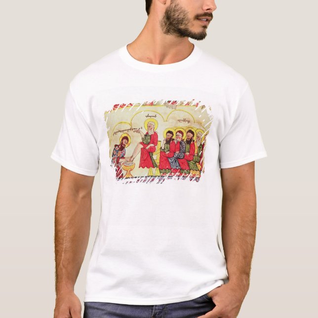 Christ washing the disciples feet T-Shirt (Front)