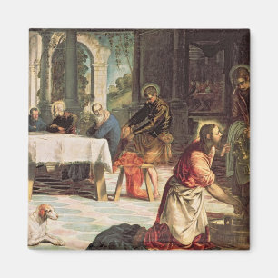 Christ Washing the Feet of the Disciples 2 Magnet
