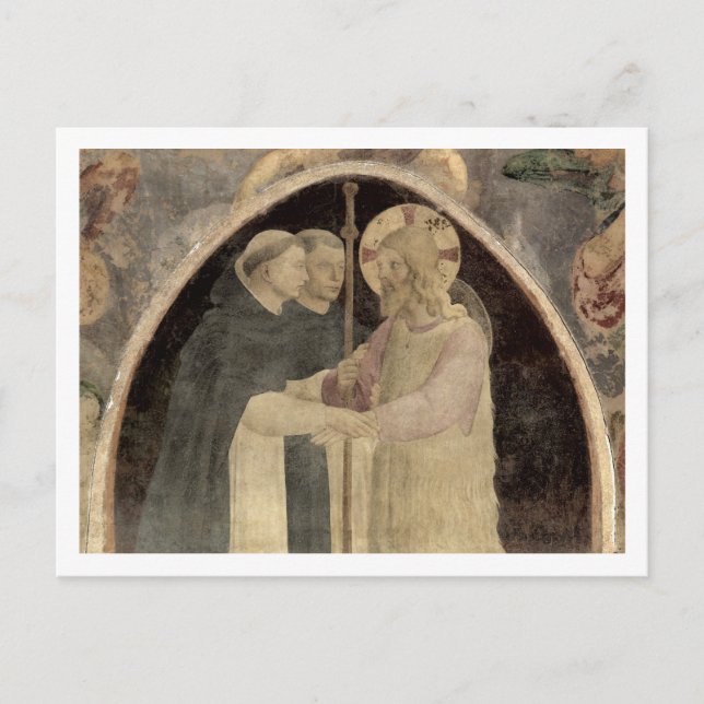 Christ Welcomes Two Dominican Friars, (fresco) (de Postcard (Front)
