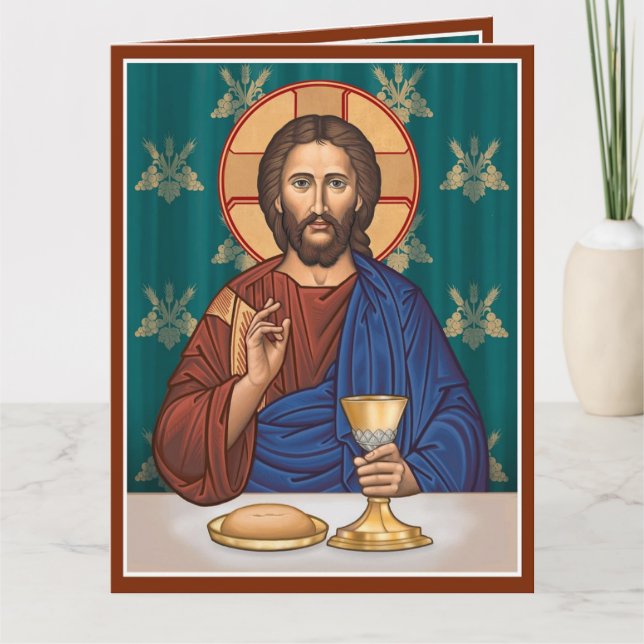 Christ with Chalice Card (Front)