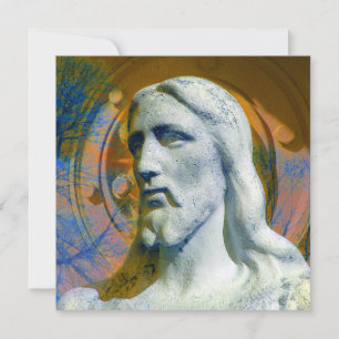 Christ With Halo 2005 Computer Art Card