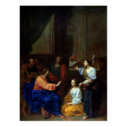 Christ with Martha and Mary Postcard