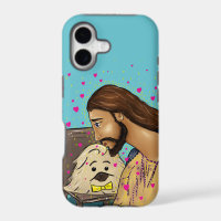 Christ with Pekingese iPhone case - multiple sizes