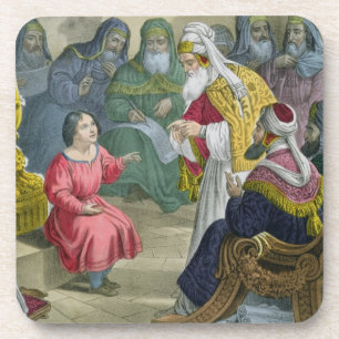 Christ with the Doctors in the Temple, from a bibl Coaster