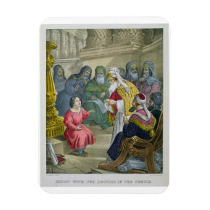 Christ with the Doctors in the Temple, from a bibl Magnet