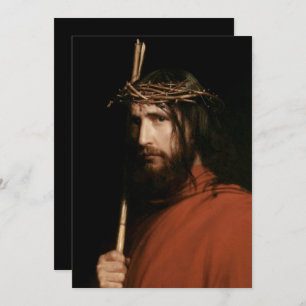 Christ with Thorns. Fine Art Easter Religious Card