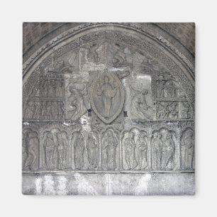 Christ with two angels and scenes from the life of magnet