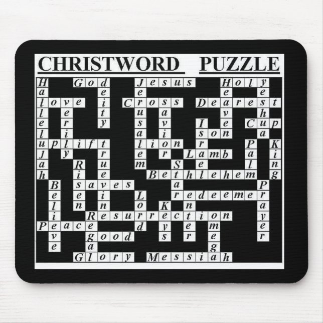 CHRIST-Word Puzzle Mouse Pad (Front)