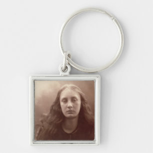 Christabel, portrait of May Prinsep, c.1867 (sepia Keychain