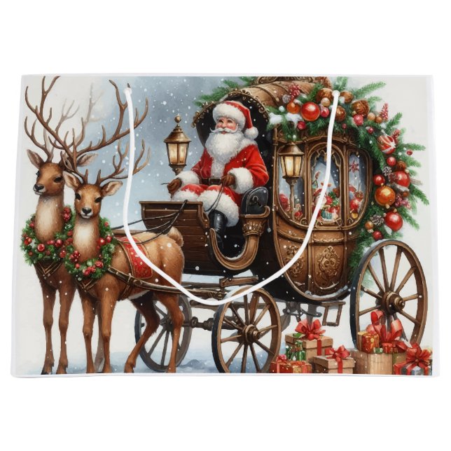 Christam santa large gift bag (Front)