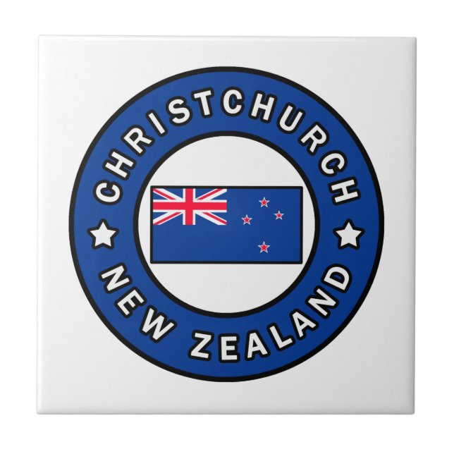 Christchurch New Zealand Tile (Front)