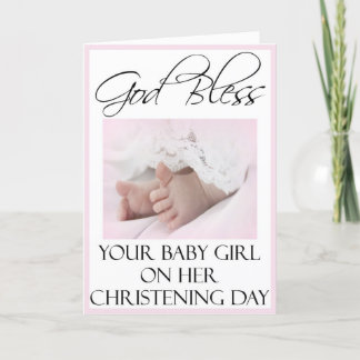 Christening/Baptism Cards for Baby Girl